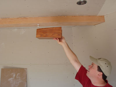 Family room box beams