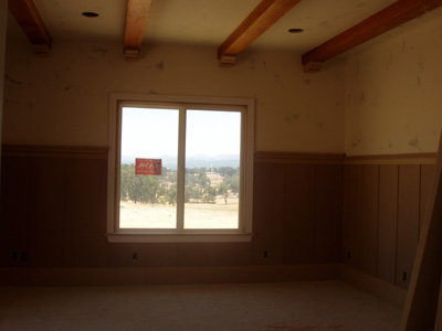 Family room wainscot