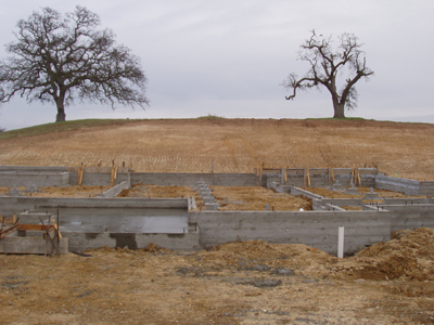 The Building Site w/ Foundation