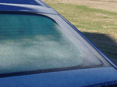 Frost on the Prius